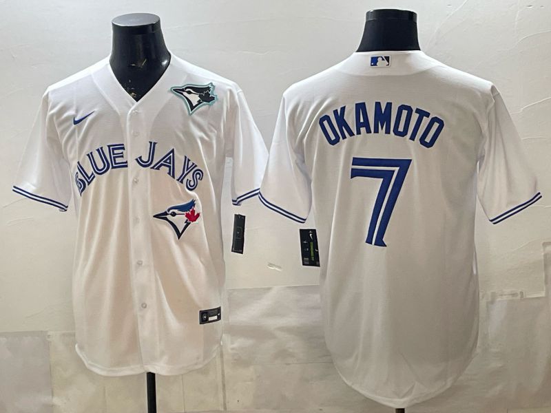 Men 2026 Toronto Blue Jays #7 Okamoto White Game Nike MLB Jersey style 003